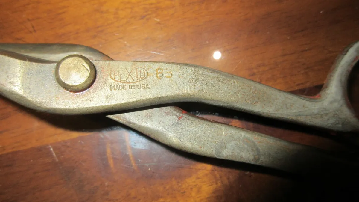 antique vintage tools SNIPS cottage pub cave tin - Image 3