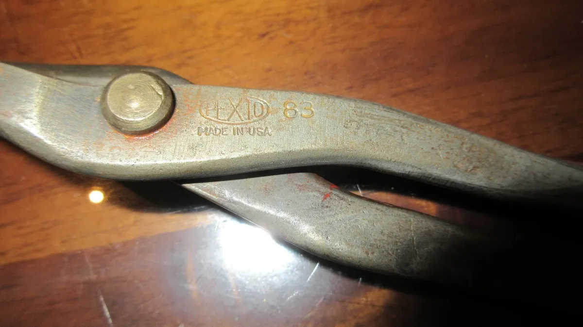 antique vintage tools SNIPS cottage pub cave tin - Image 4