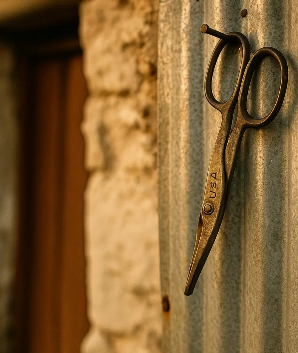 antique vintage tools SNIPS cottage pub cave tin - Image 2