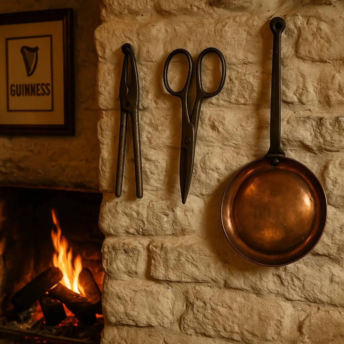 antique vintage tools SNIPS cottage pub cave tin - Image 1