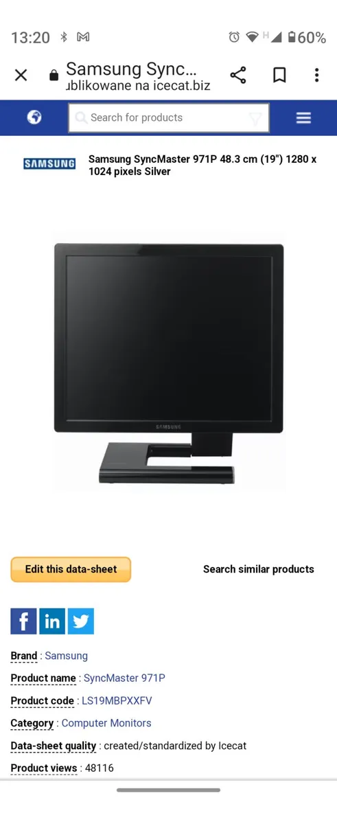 Monitor Samsung SyncMaster 971p - Image 1