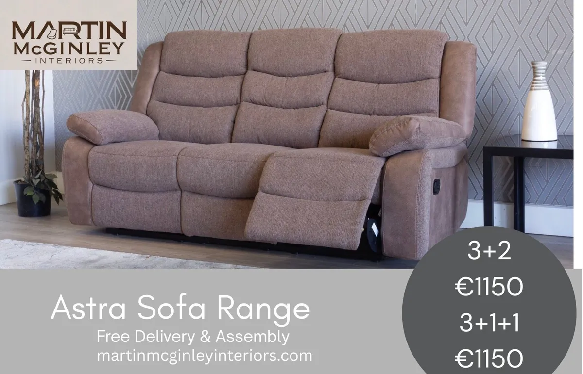 New Biscuit Colour Astra Sofa Set - Image 3