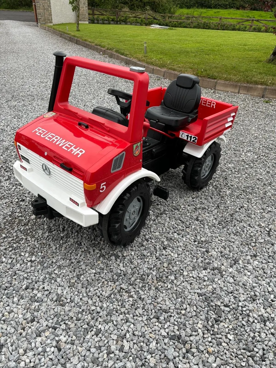 Fire engine ride on Rolly Unimog with gears - Image 1
