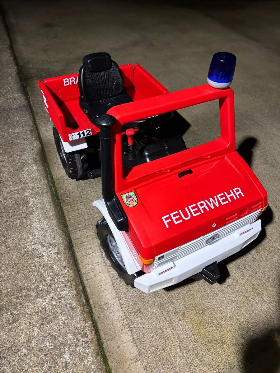 Fire engine ride on Rolly Unimog with gears - Image 4