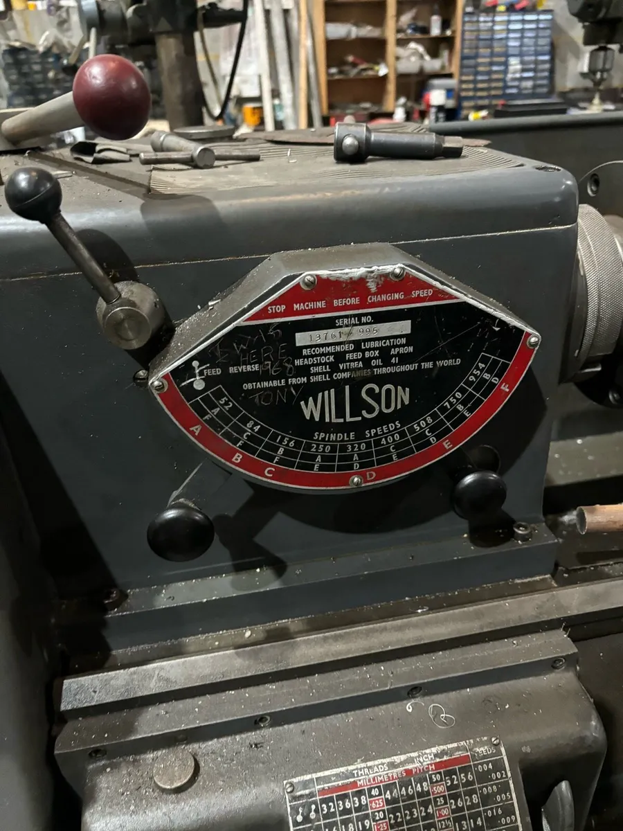 Wilson lathe new re ground bed CLEARANCE - Image 1