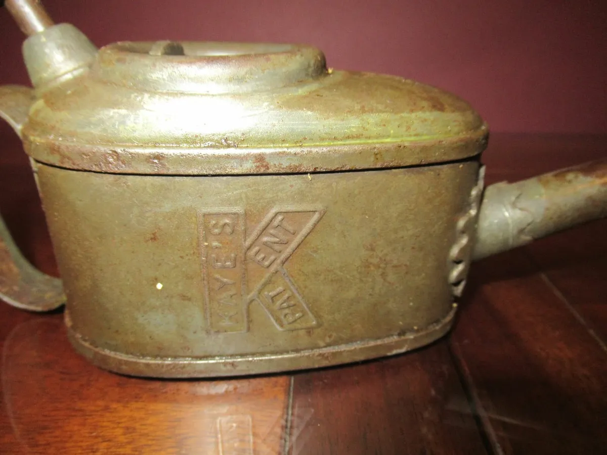 antique car vintage oil can garage cave pub RARE - Image 4