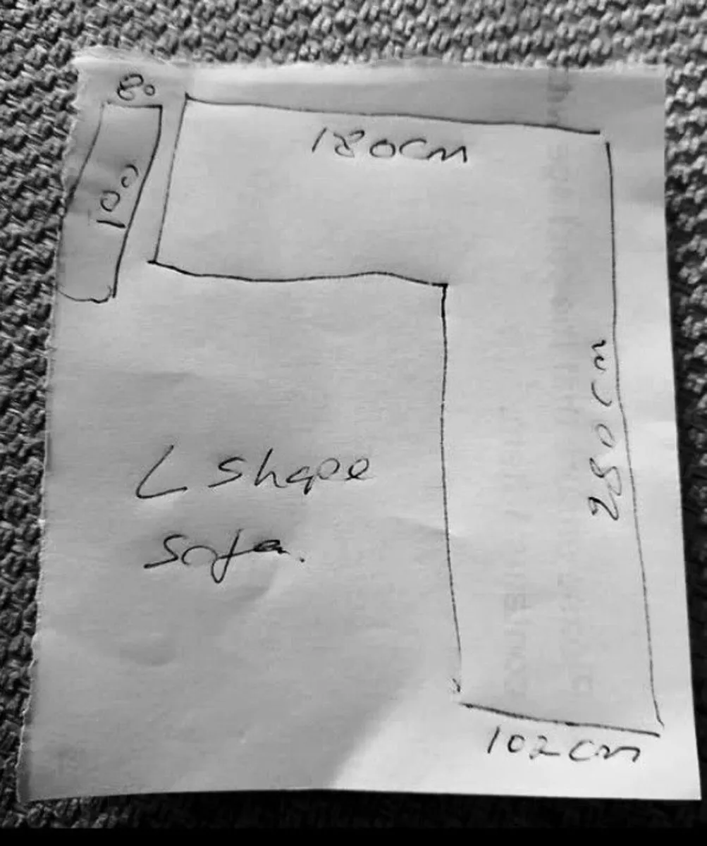 Grey L shape sofa - Image 4