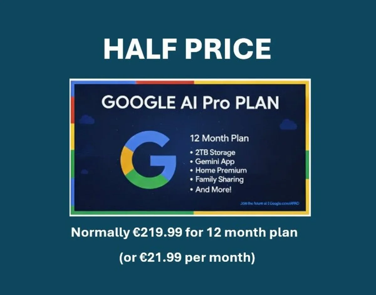 HALF PRICE - Google AI Pro Plan 12 months