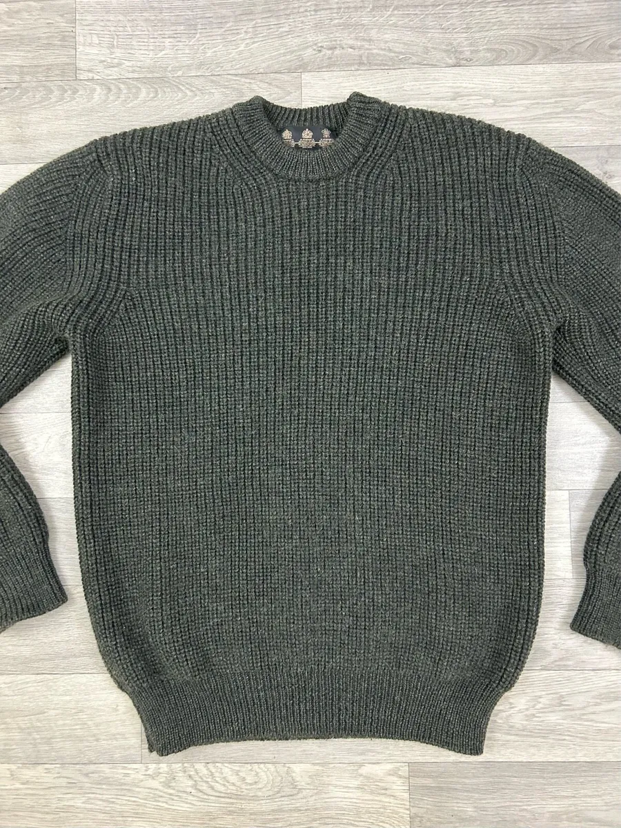 Barbour Fisherman Heavyweight Wool Knitted Sweater - Image 2