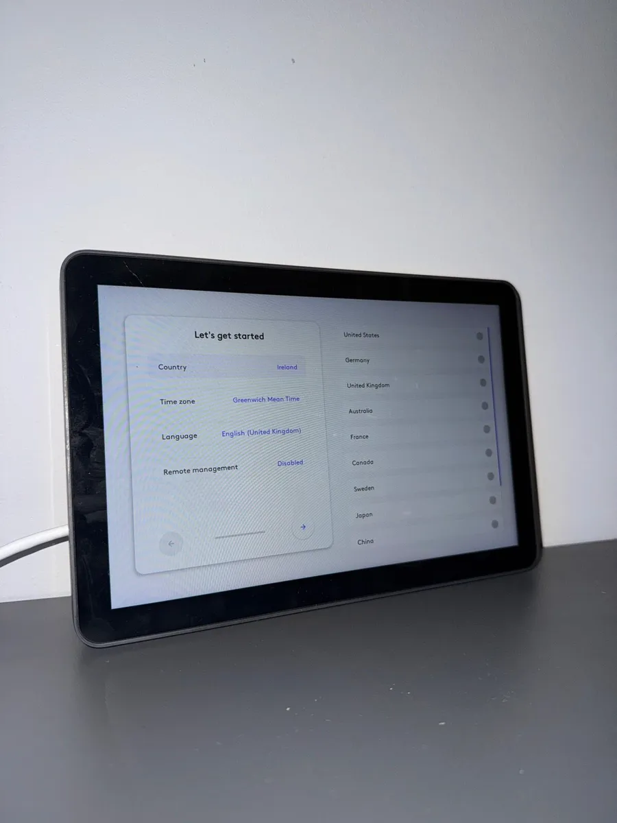 Logitech Tap Scheduler - Room Booking Panel - PoE - Image 1