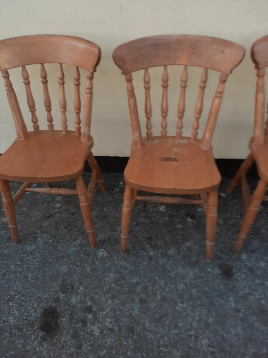 Antique kitchen chairs - Image 3
