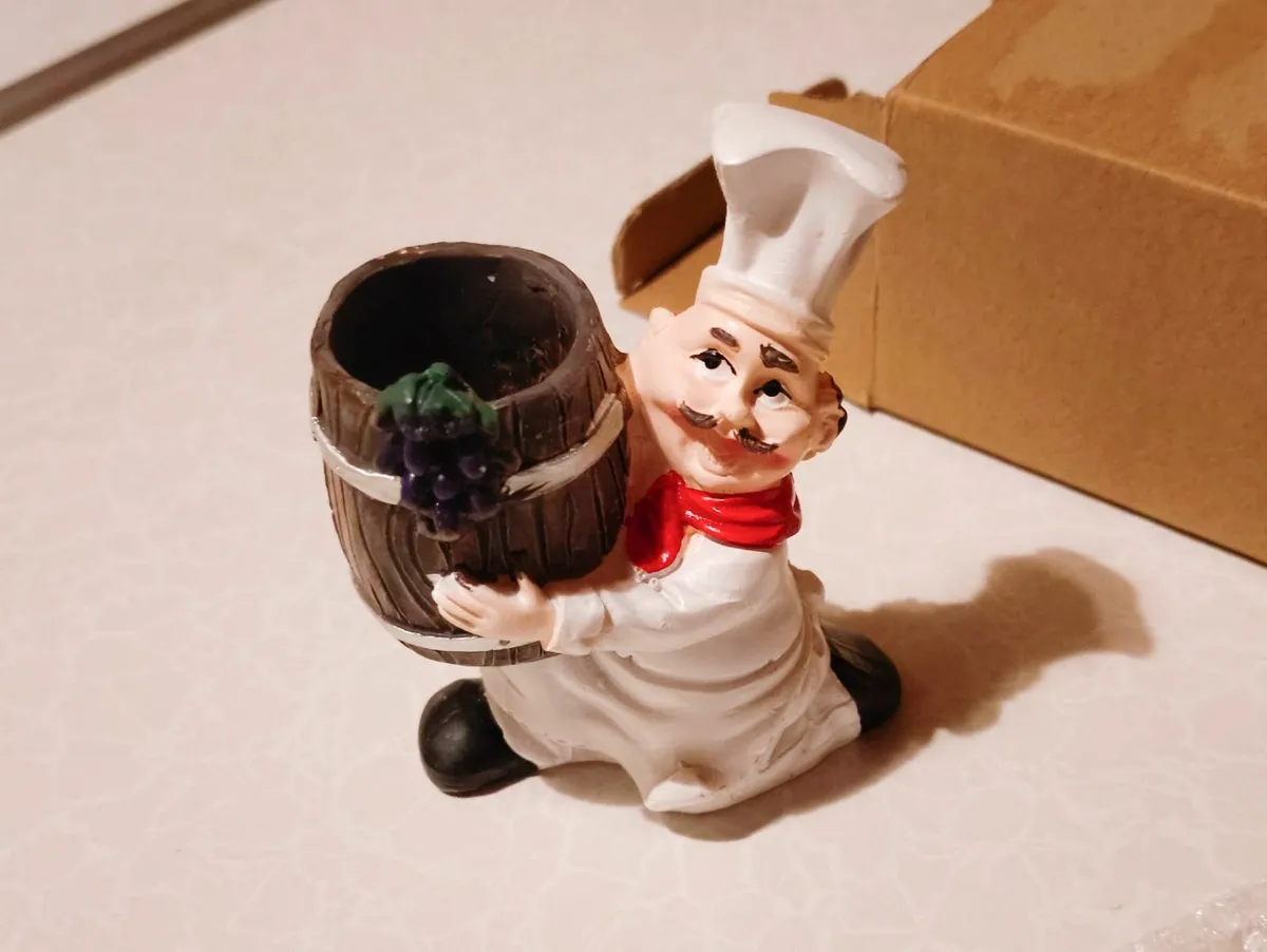 Cute, Small Chef, Tooth Pick Holder (new). - Image 1