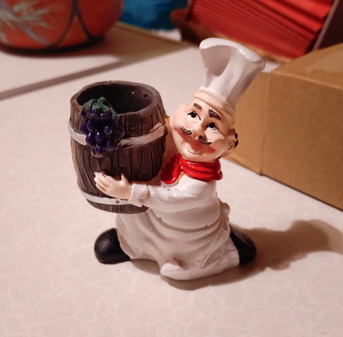 Cute, Small Chef, Tooth Pick Holder (new). - Image 2