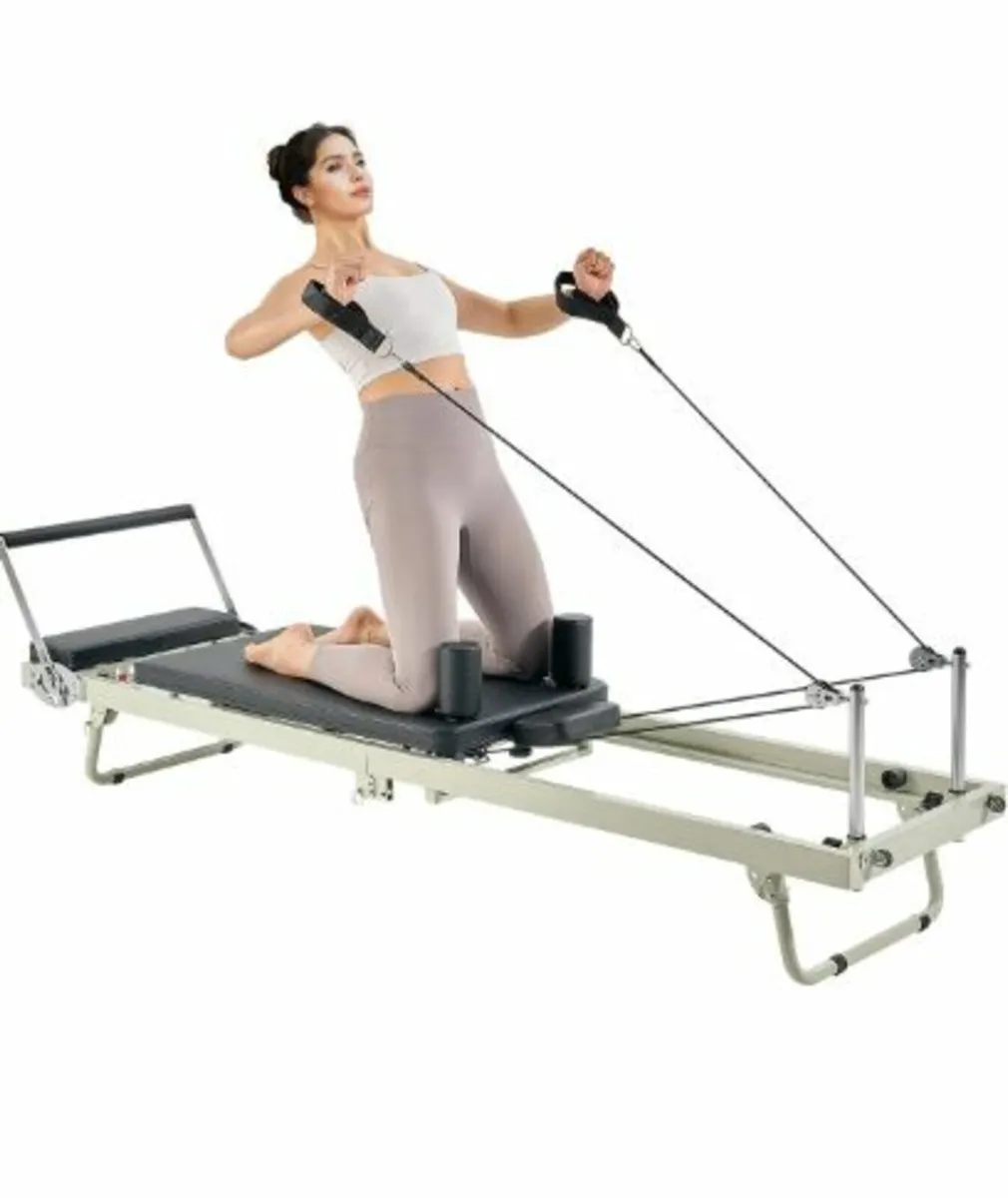 Foldable Pilates Reformer,Pilates Workout Machine - Image 1