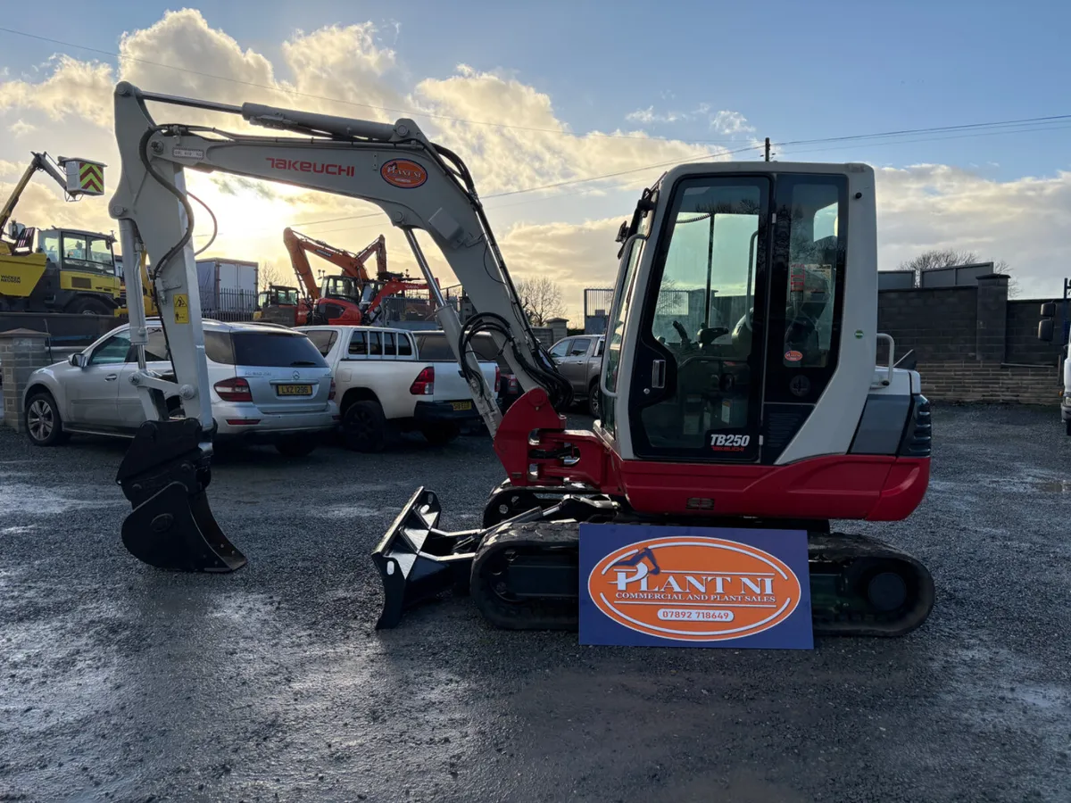 2019 Takeuchi TB250 Low Hours Finance Arranged - Image 1