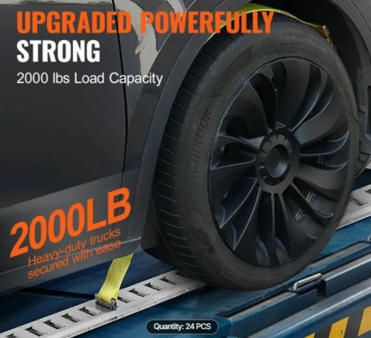 E Track Tie-Down Rail Kit, 24PCS 5' E-Tracks Set - Image 2