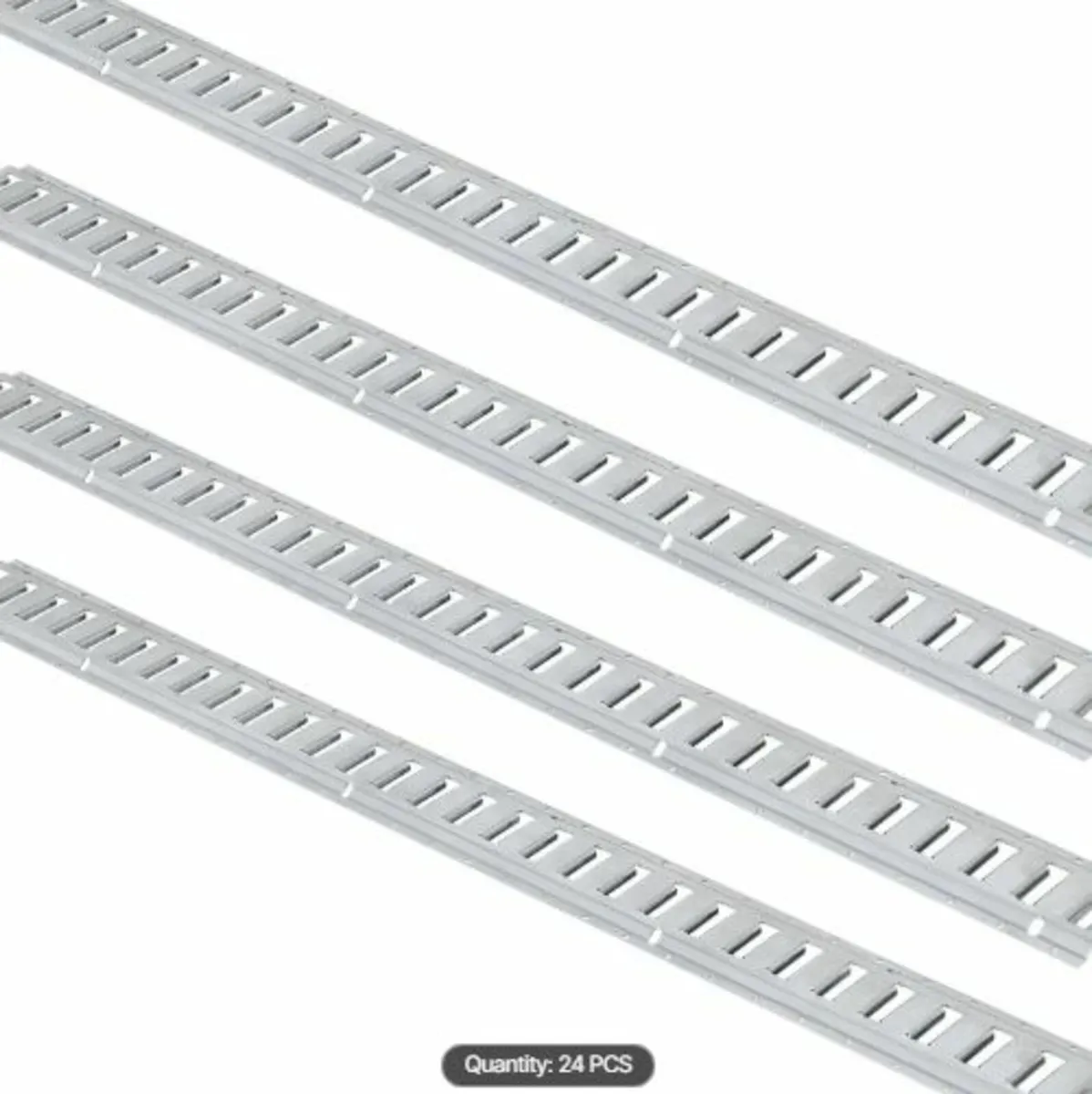 E Track Tie-Down Rail Kit, 24PCS 5' E-Tracks Set - Image 3