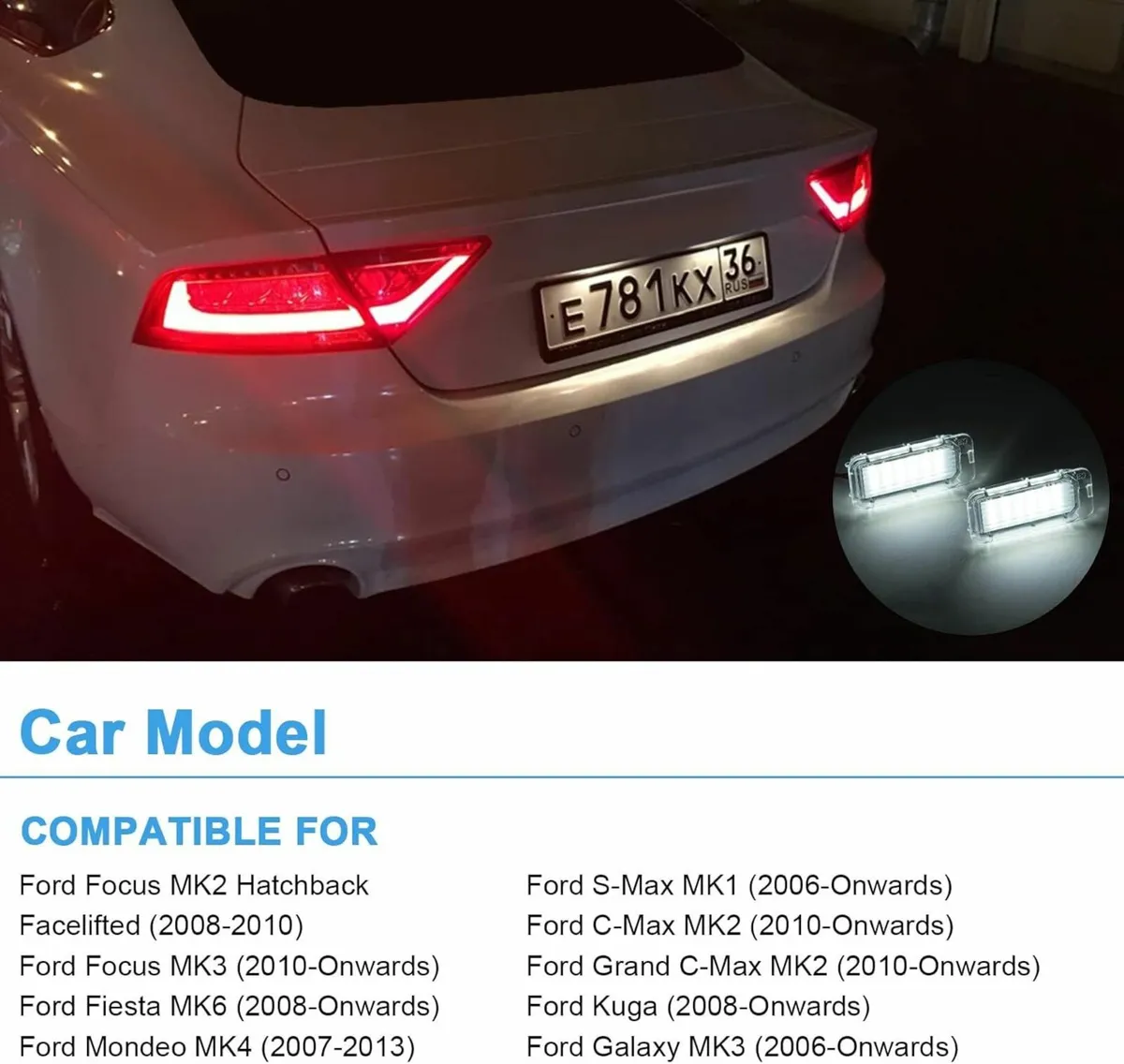 Ford Focus Fiesta Mondeo Kuga S-Max C-Max 2x Licen - Image 2