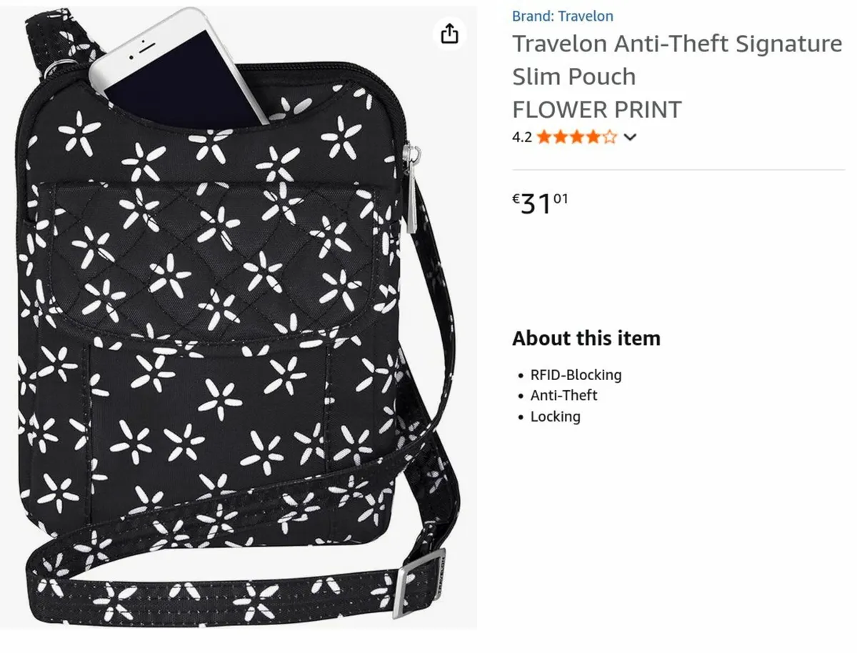 TRAVELON travel anti-theft purse - Image 2