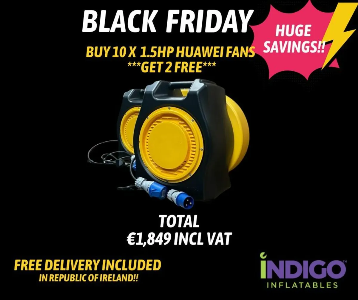 BLACK FRIDAY @ INDIGO INFLATABLES UNTIL 28TH NOV - Image 2