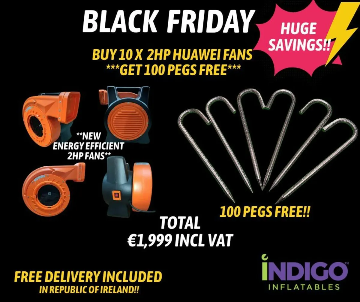 BLACK FRIDAY @ INDIGO INFLATABLES UNTIL 28TH NOV - Image 1