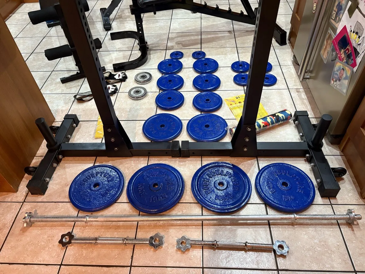 MASSIVE GYM BUNDLE, HEAVY RACKS, BENCHES X 3!! - Image 2