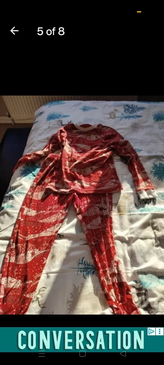 3 x Pairs Leigh willow tucker Christmas pyjamas 9- - Image 2