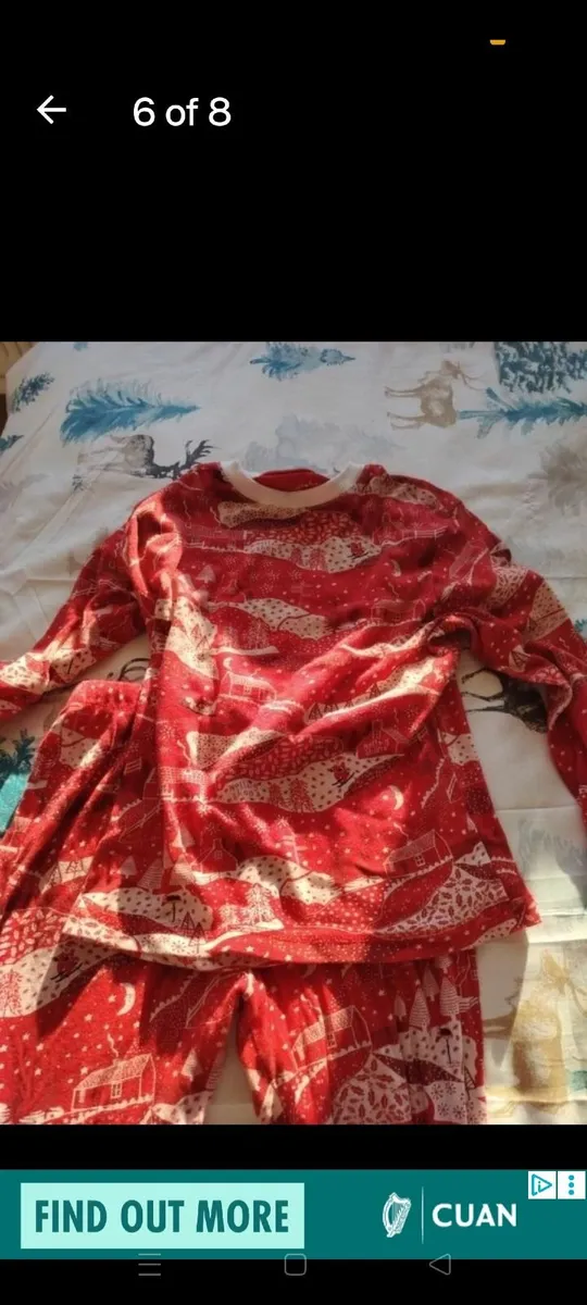 3 x Pairs Leigh willow tucker Christmas pyjamas 9- - Image 4