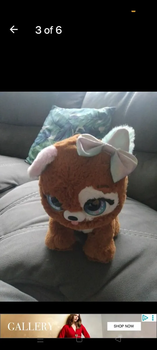 Present Pets Glitter Puppy Interactive Plush Pet T - Image 1