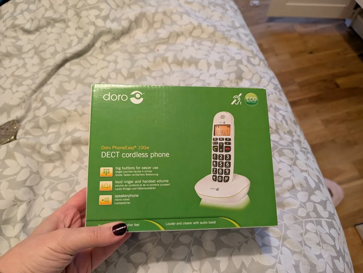 Doro PhoneEasy 100W DECT Cordless Phone - Image 2