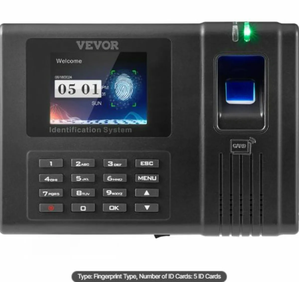 Time Clock,Employee Attendance Machine with Finger - Image 3