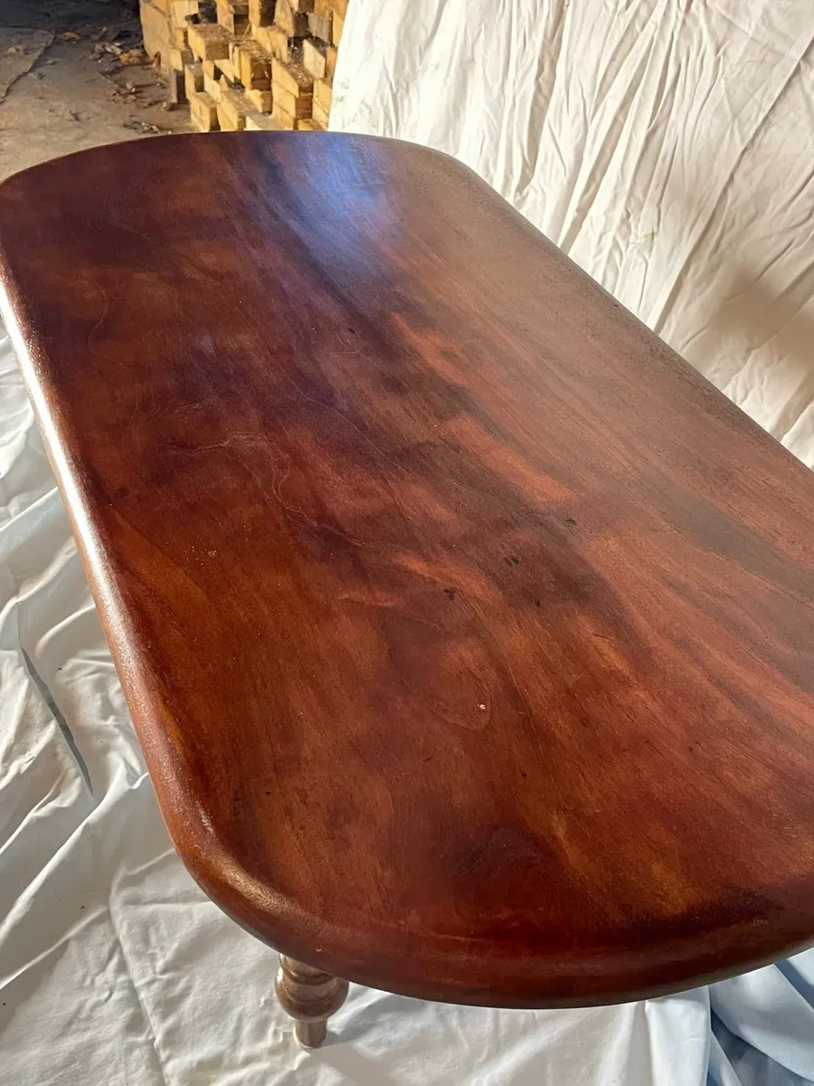 Victorian Mahogany Fold-Up Coffee Table - Image 2