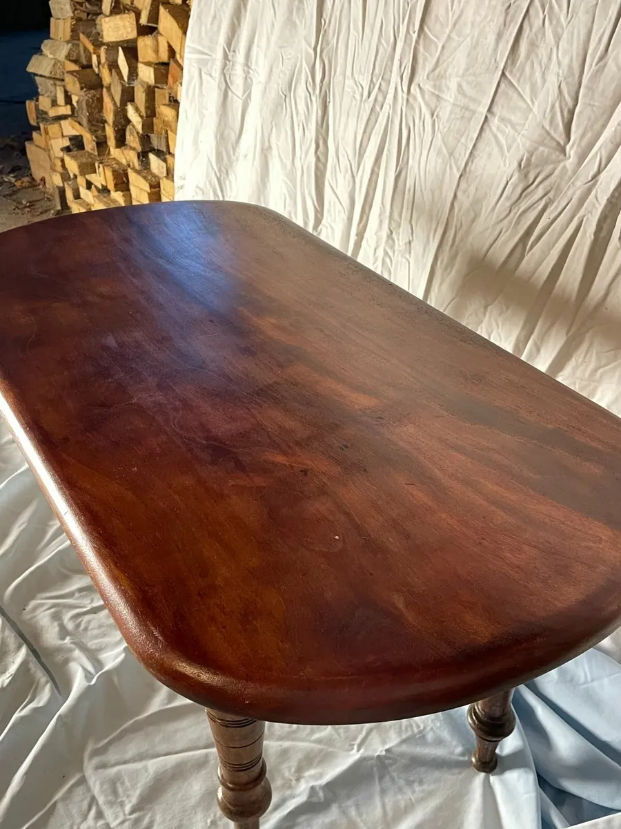 Victorian Mahogany Fold-Up Coffee Table - Image 3