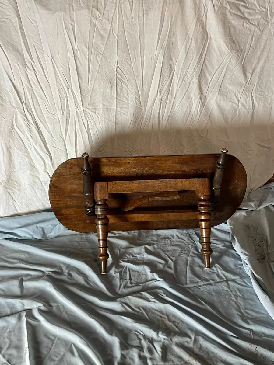 Victorian Mahogany Fold-Up Coffee Table - Image 4