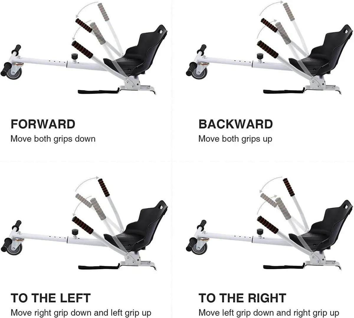 Hoverboard Cart Seat Fits 6.5–10 Inch Models ( - Image 2