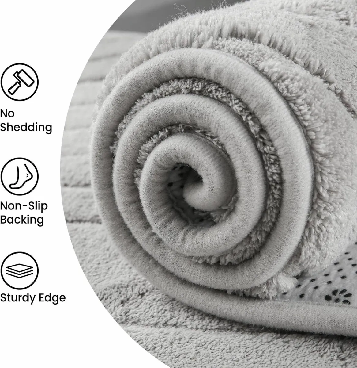 Living Room Bedroom 200x300cm Grey Large Rugs - Image 2