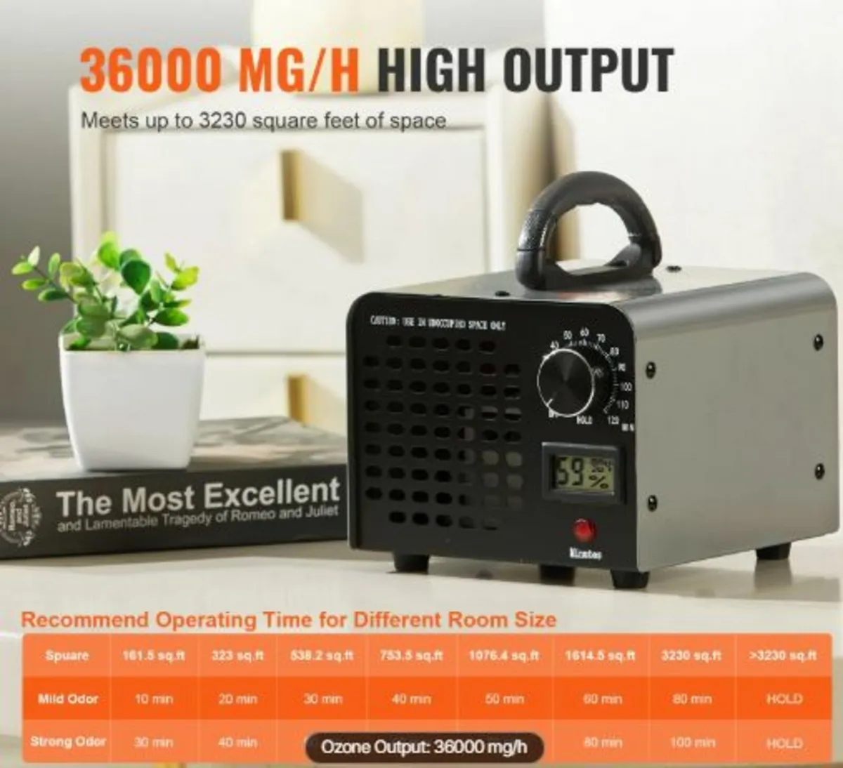 Ozone Generator 36000mg/h Ozone Machine OdorRemove - Image 4