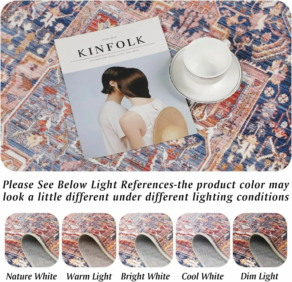 Vintage red Rugs Living Room 200x290cm Bedroom - Image 3