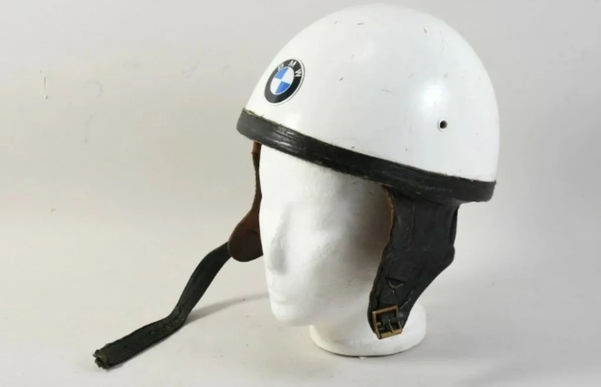 1950s BMW motorcycle helmet Romerheim - Image 2
