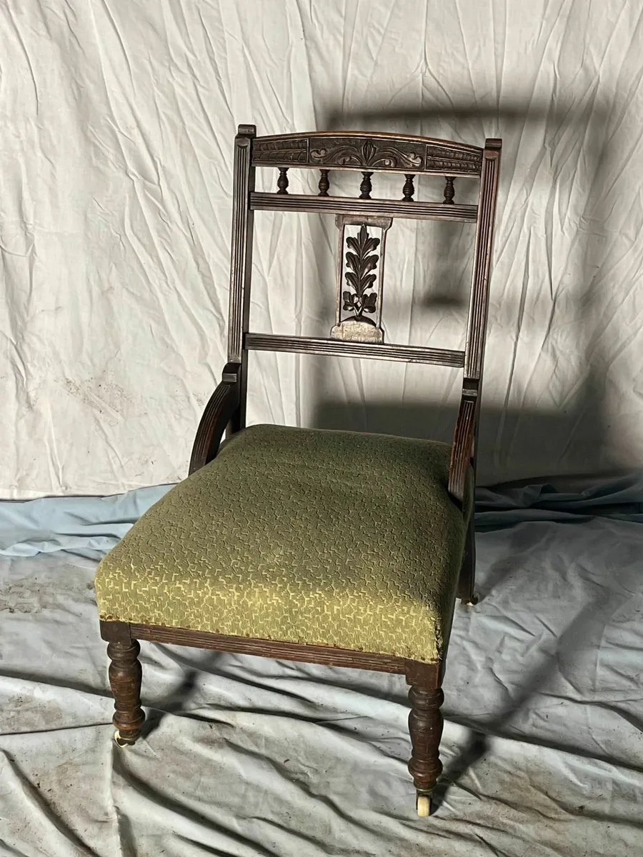 Antique Women's Dressing Room Chair - Image 1