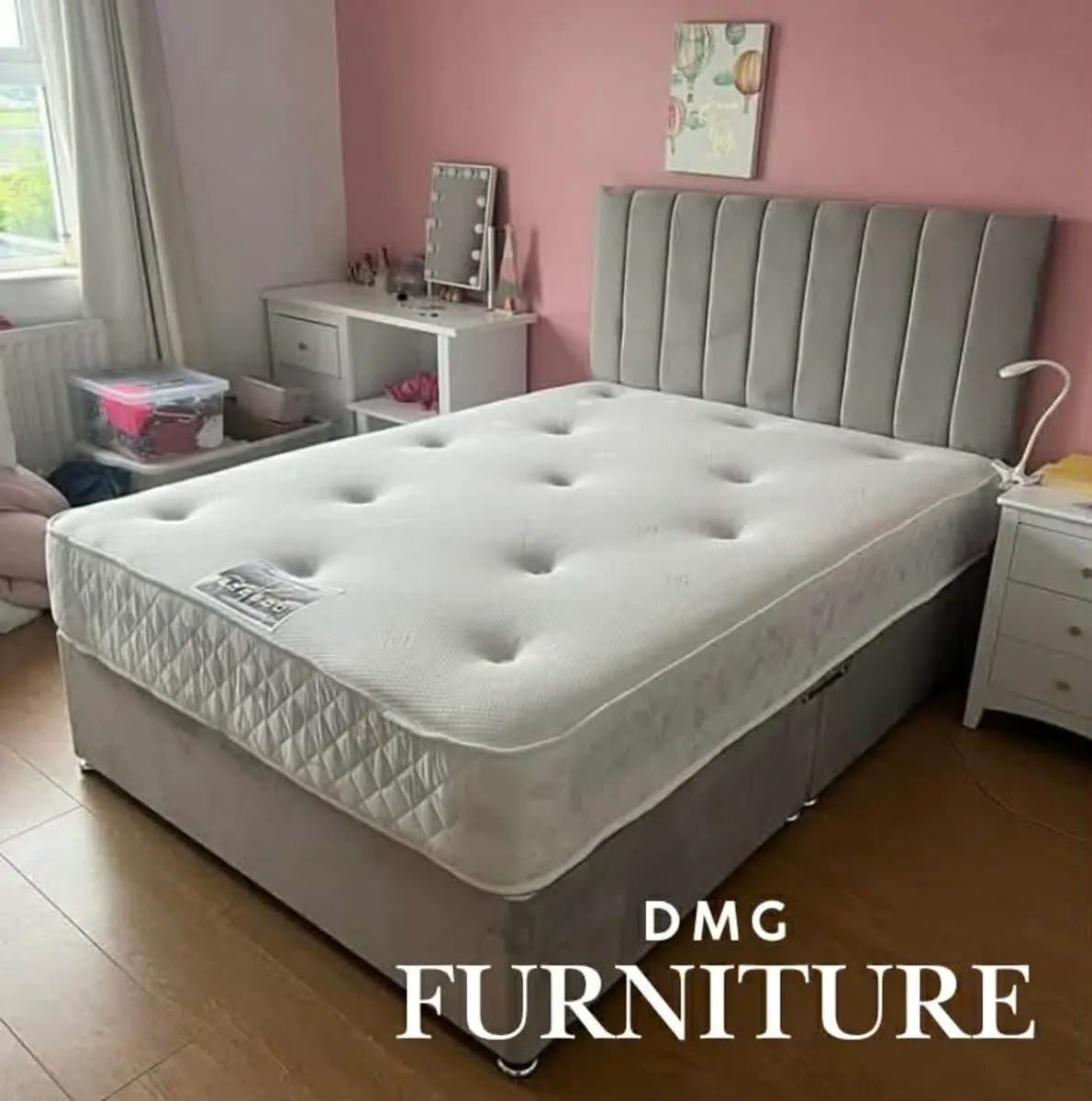 New Divan Beds With Mattresses And Headboard - Image 3