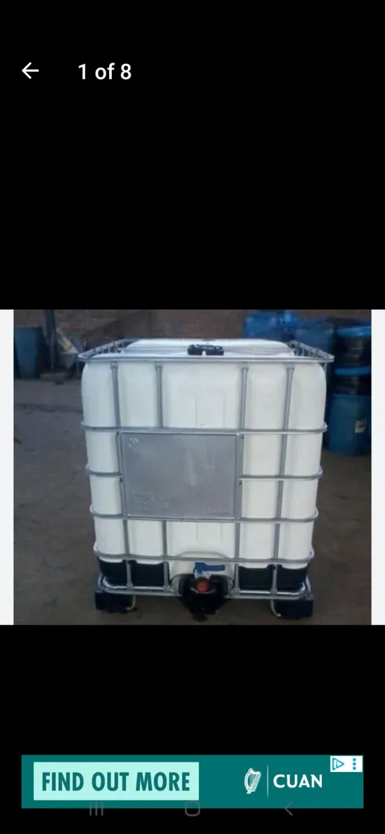 Ibc tank 600ltr as new very clean