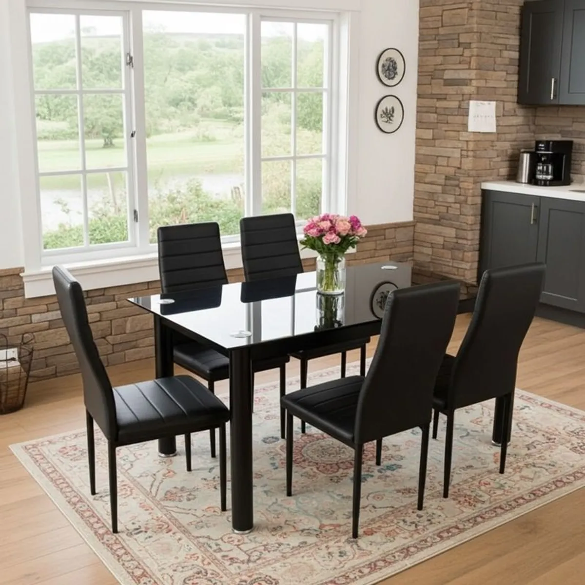 Christmas Deal! Glass Table + 6 Chairs - Free Delivery - Image 2