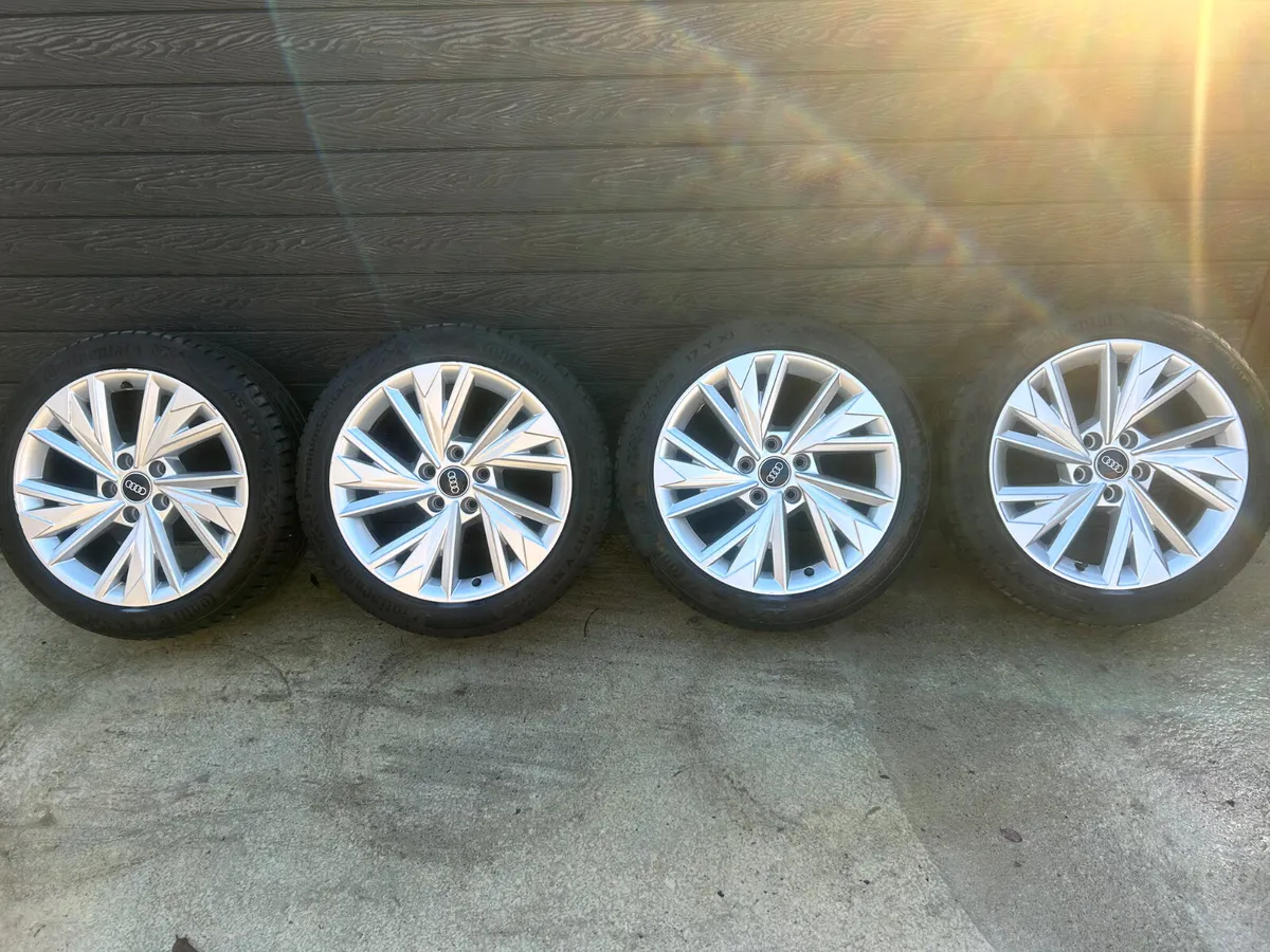 17” GENUINE AUDI A3 ALLOY WHEELS & TYRES - Image 2