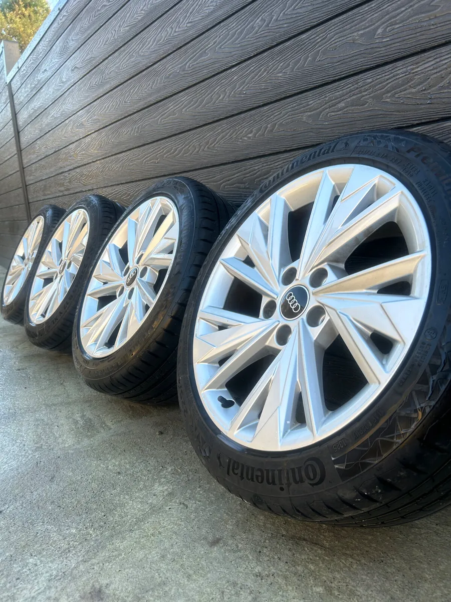 17” GENUINE AUDI A3 ALLOY WHEELS & TYRES - Image 1
