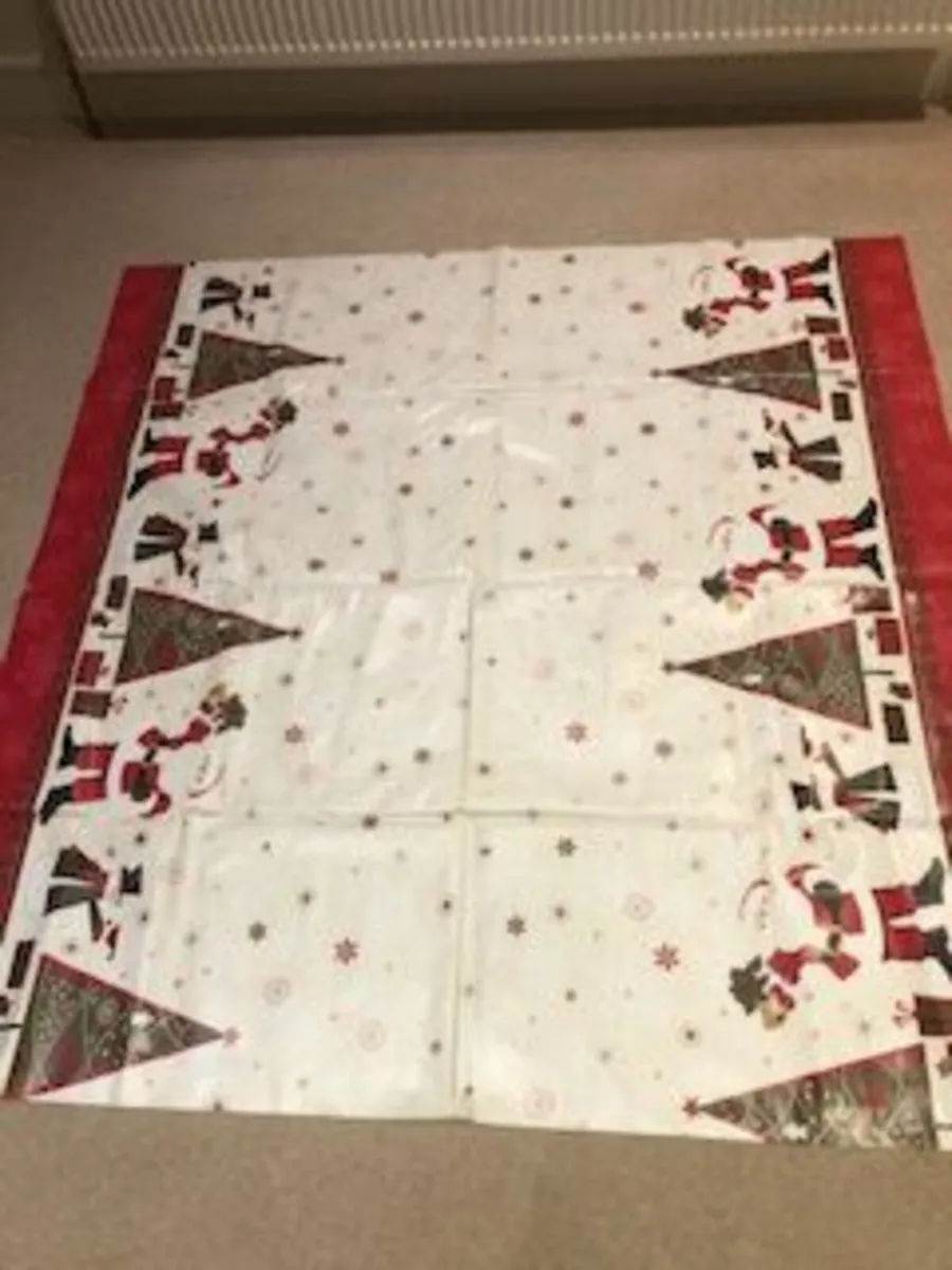 Santa Table Cloth - Image 1