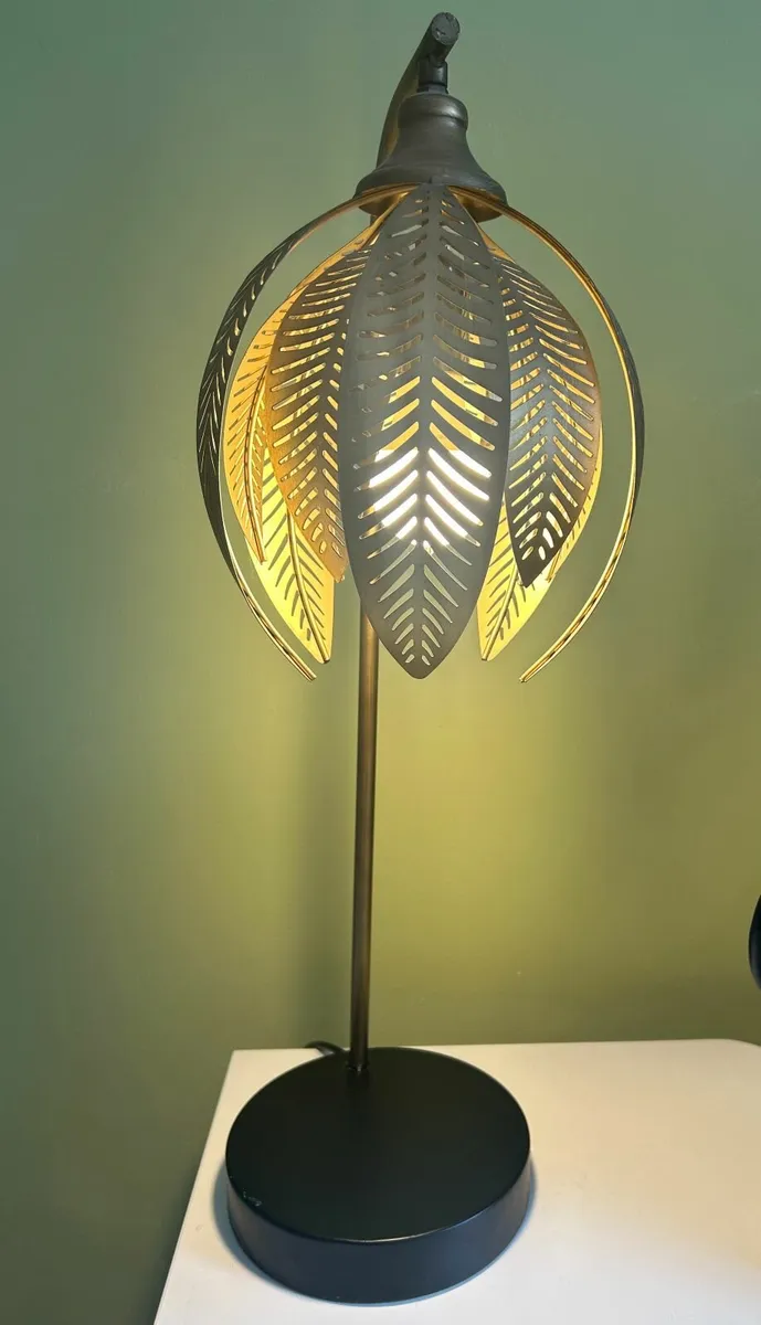 Gold Leaf Lamp - Image 2