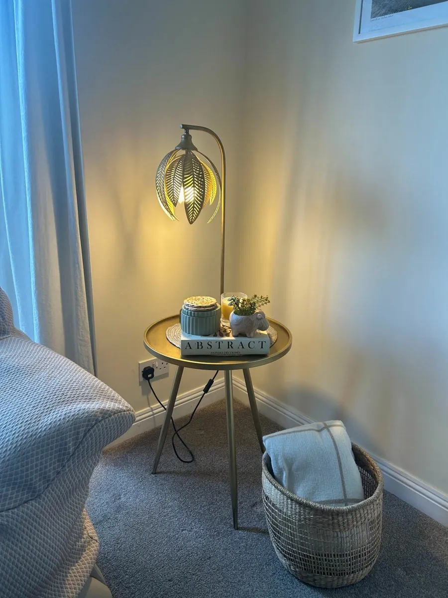 Gold Leaf Lamp - Image 1