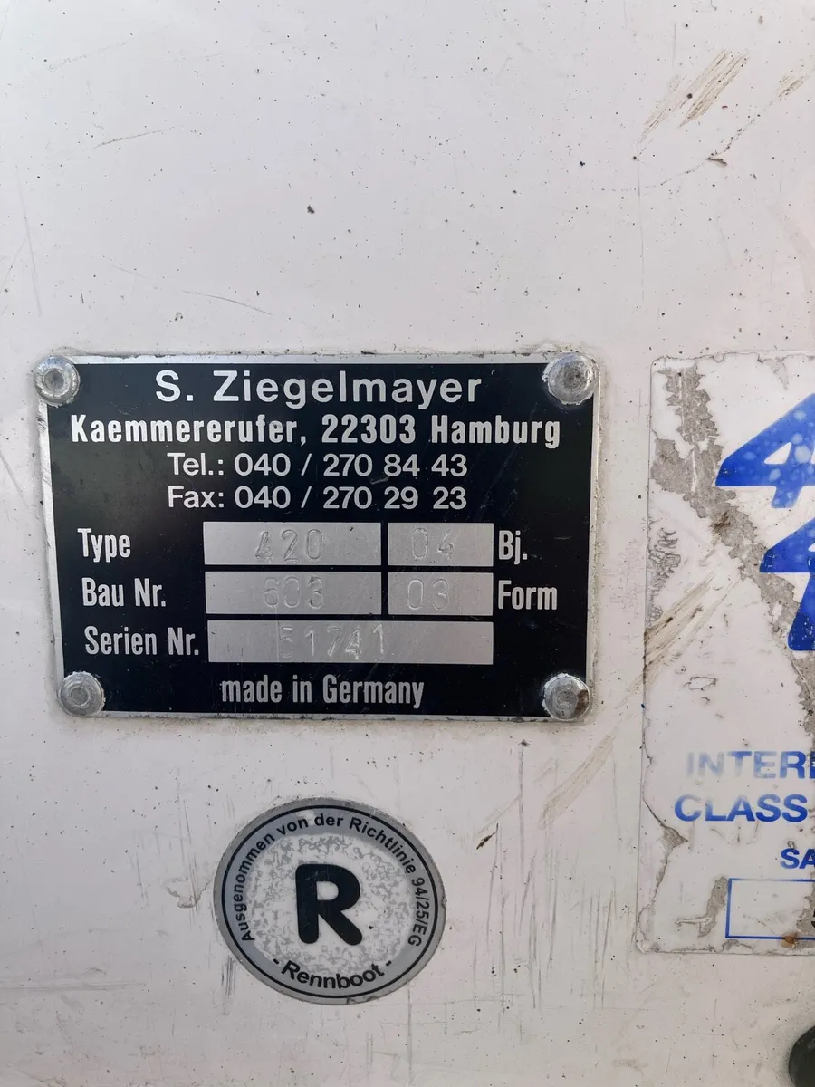 420 sailing dinghy - Image 2