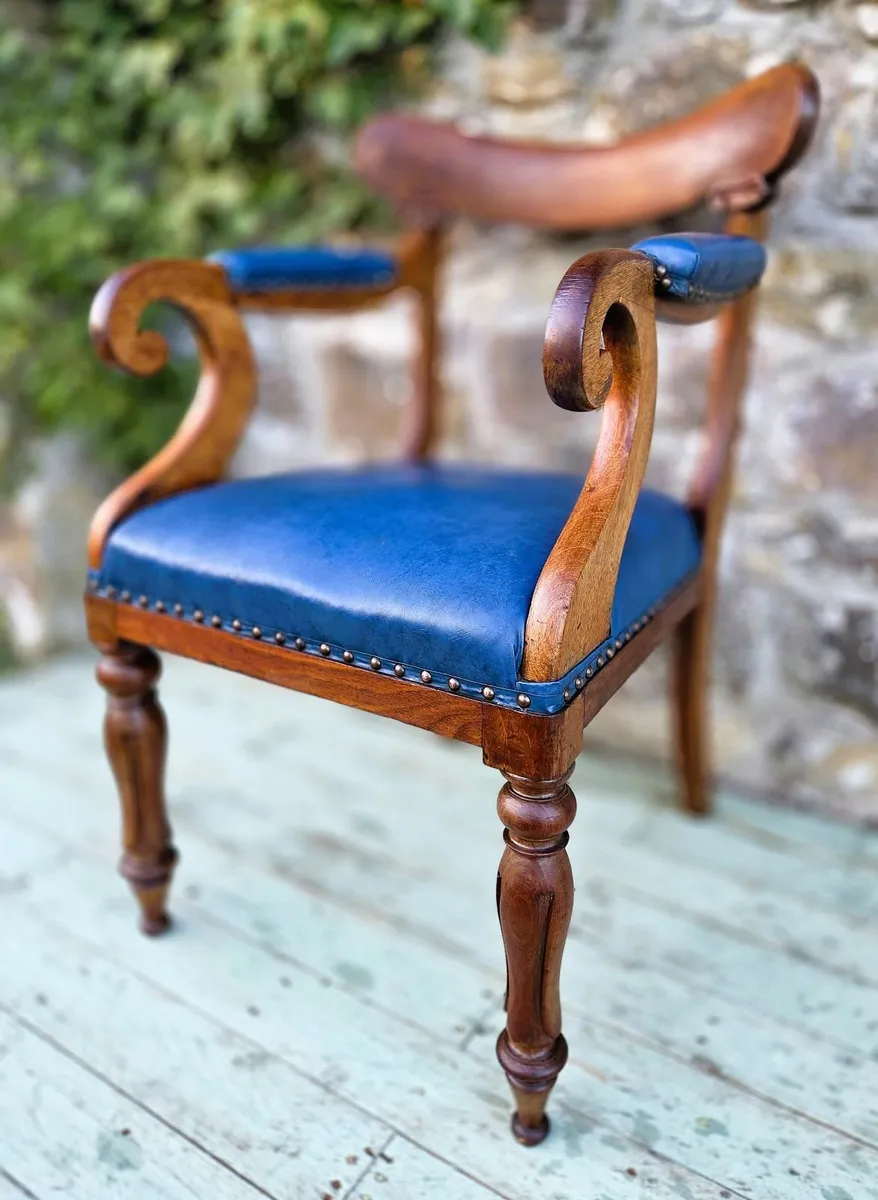 Georgian Mahogany Armchair- Circa 1830 - Image 1